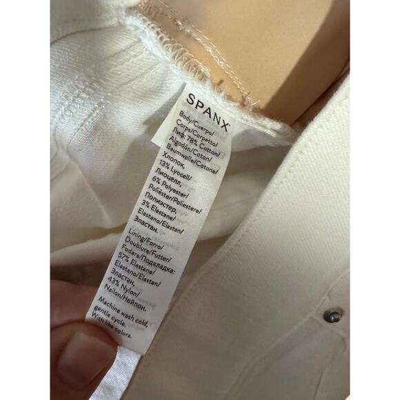 SPANX Cream Skinny Pants - Picture 10 of 14